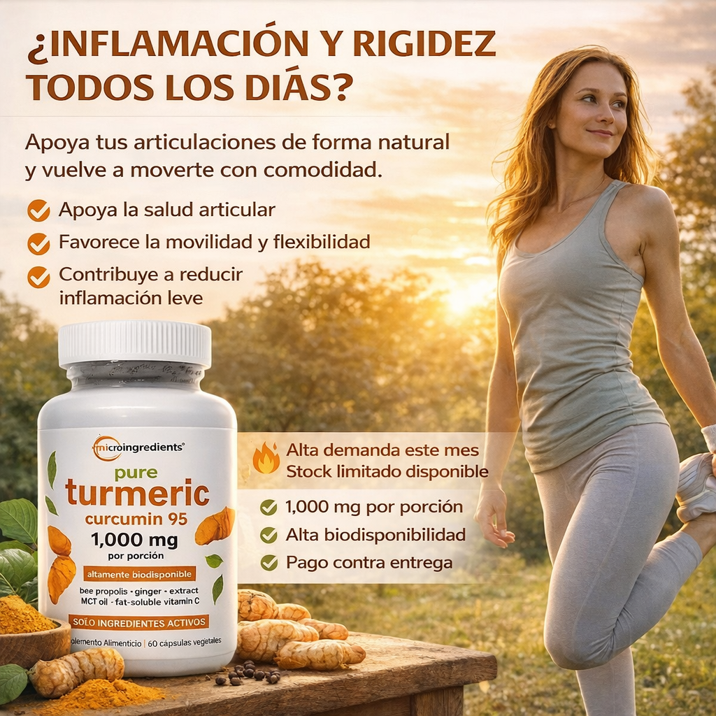 CurcuFlex™ - Alivio natural para dolor articular + Reduce inflamación diaria