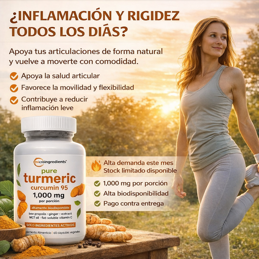 CurcuFlex™ - Alivio natural para dolor articular + Reduce inflamación diaria