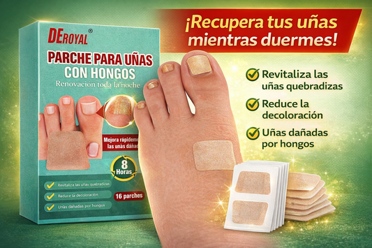 Parche Tratamiento Hongos Uñas 3X1 – Renovación Nocturna Intensiva 🌙(48 PARCHES)