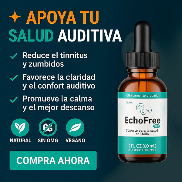 Echo Free Pro – Apoyo Natural para el Zumbido de Oídos
