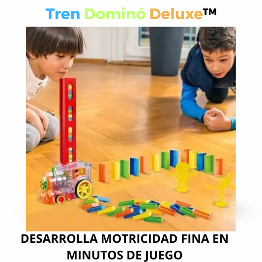 Tren Dominó Deluxe™-Desarrolla motricidad fina en minutos de juego.