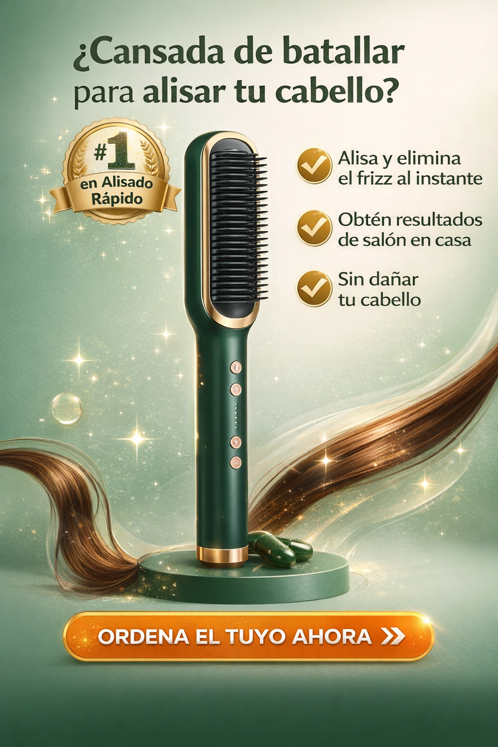 Cepillo Alisador & Rizador Multifuncional 2 en 1